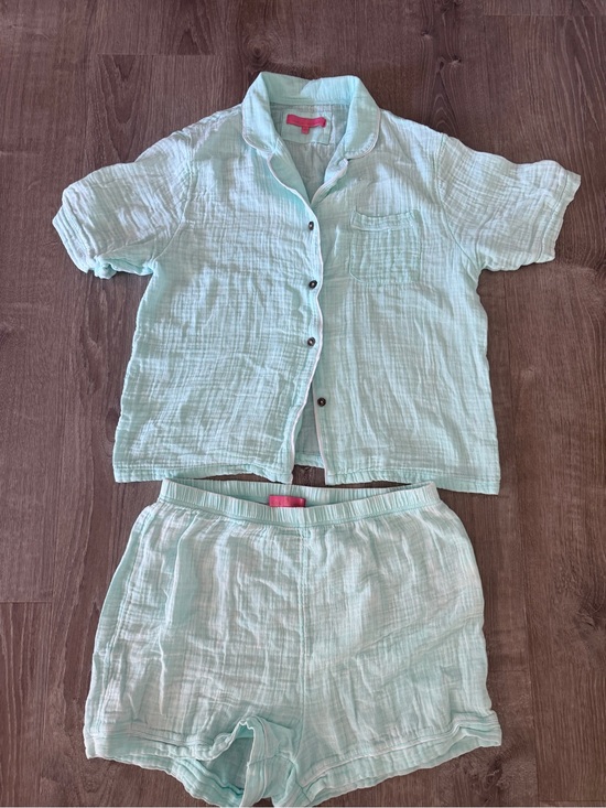 Simply Southern Other - Simply Southern Women’s Light Aqua Cotton Pajama Set